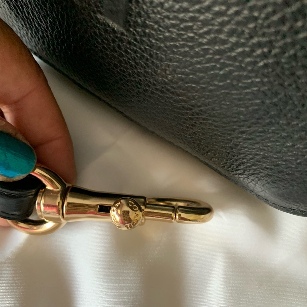 Coach Black Pebbled Leather Crossbody Bag - Picture 8 of 12